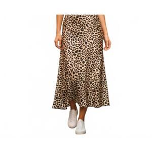 NEW IF SHE LOVES aniston slip skirt in leopard